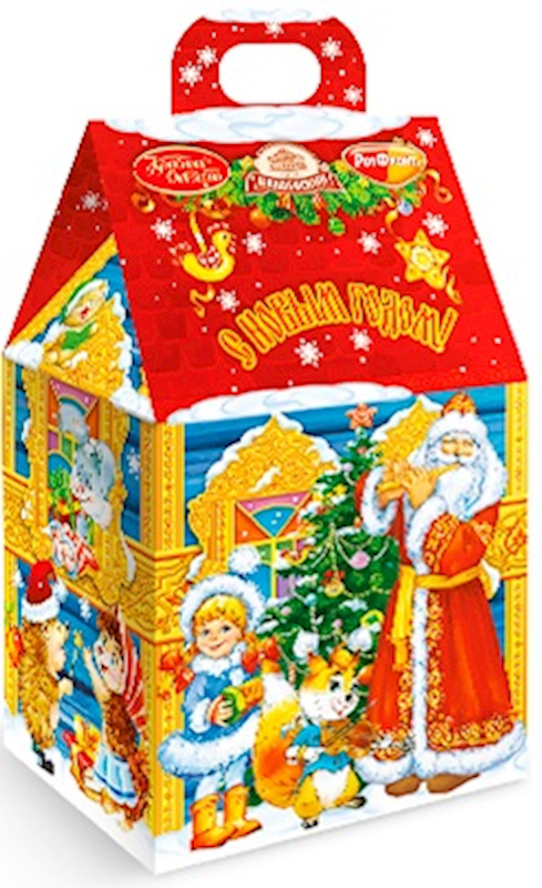 Exclusive Krasnyi Oktyabr, Babaevskiy & RotFront Collection, "Winter" Holiday Candy Gift Set, 150g/5.29oz (Pack of 16)
