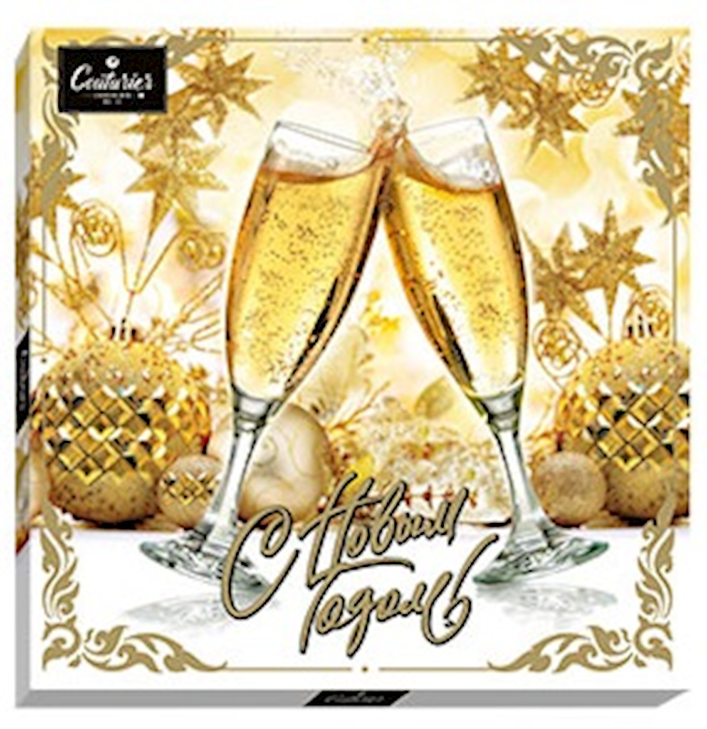 Couturier, Champagne Splashes Festive Holiday Candy Gift Box, 360g/12.7oz (Pack of 5)