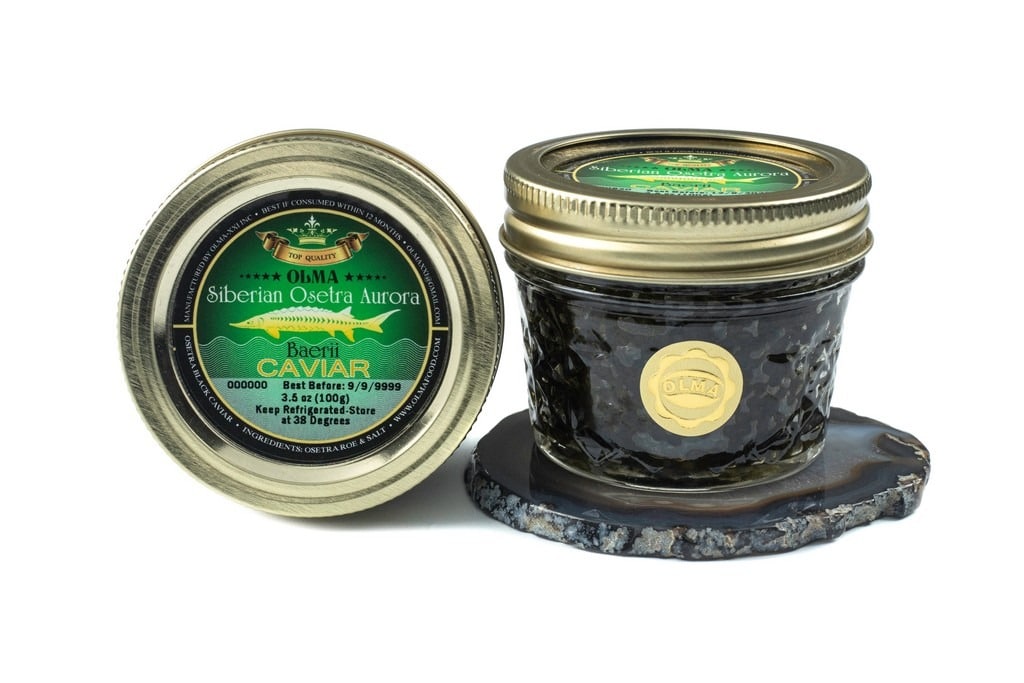 Siberian Osetra Aurora Black Caviar (Metal Tin/Glass Jar)