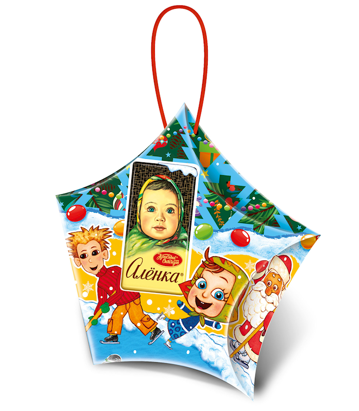 Krasnyi Oktyabr, Alenka "Christmas Tree Ornament" Holiday Candy Gift Set, 185g/6.53oz (Pack of 6)