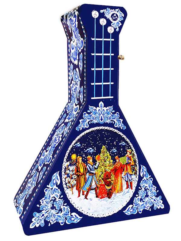 Get & Joy, "Balalaika" Musical Blue Metal Holiday Tea Gift Set, 50g/1.76oz (Pack of 30)
