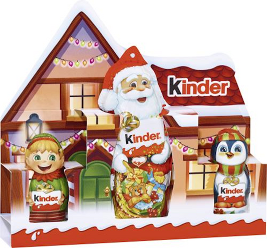 Kinder, Chocolate Santa Claus with Friends Holiday Ornament Gift Set, 85g/3oz (Pack of 13)