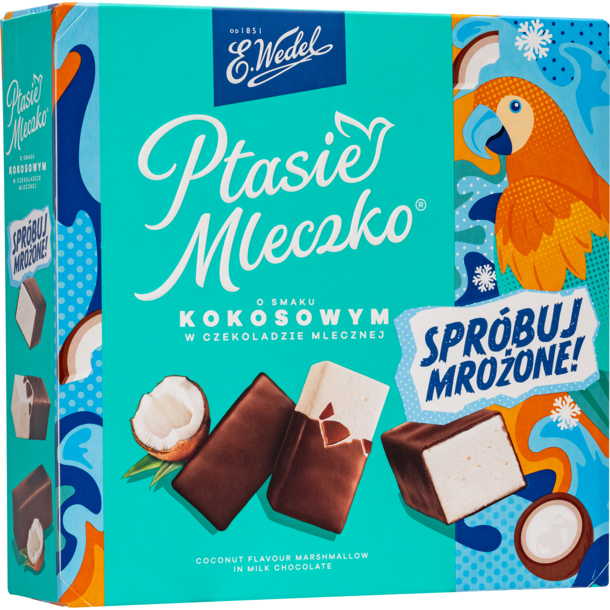 E. Wedel Limited Edition Ptasie Mleczko Polish Bird's Milk – Coconut Vanilla Marshmallow in Milk Chocolate, 340g