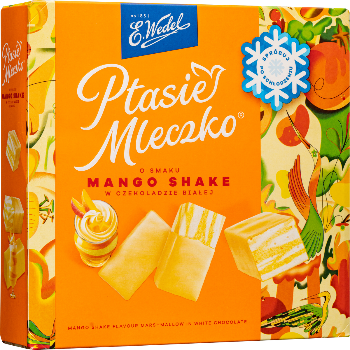 E. Wedel Limited Edition Ptasie Mleczko Polish Bird's Milk – Mango Shake in White Chocolate, 340g