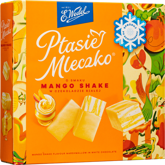 E. Wedel Limited Edition Ptasie Mleczko Polish Bird's Milk – Mango Shake in White Chocolate, 340g