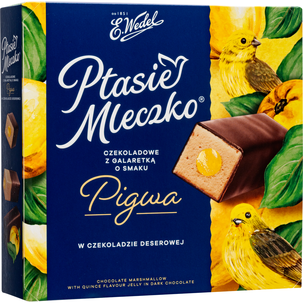 E. Wedel Limited Edition Ptasie Mleczko Polish Bird's Milk – Chocolate Marshmallow with Quince Jelly in Dark Chocolate, 340g