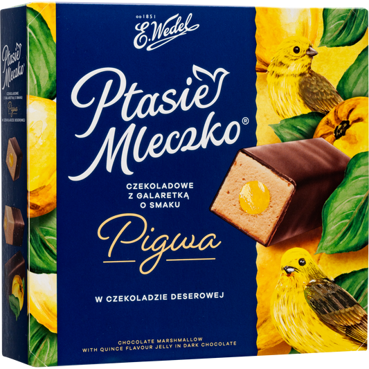E. Wedel Limited Edition Ptasie Mleczko Polish Bird's Milk – Chocolate Marshmallow with Quince Jelly in Dark Chocolate, 340g