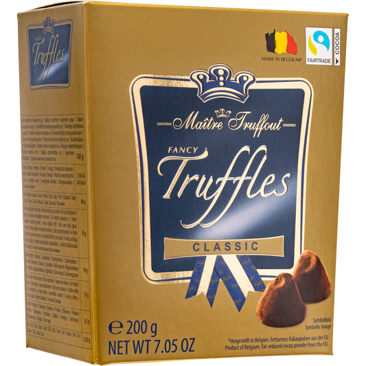Maitre Truffout Classic Belgian Cocoa-Dusted Truffles, 200g