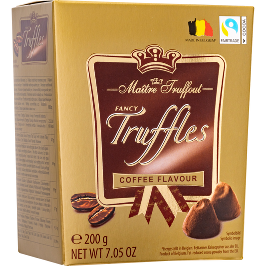 Maitre Truffout Coffee Flavor Belgian Cocoa-Dusted Truffles, 200g