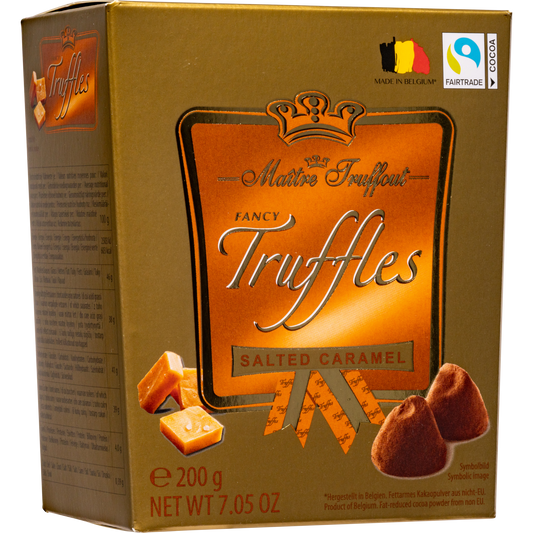 Maitre Truffout Salted Caramel Belgian Cocoa-Dusted Truffles, 200g