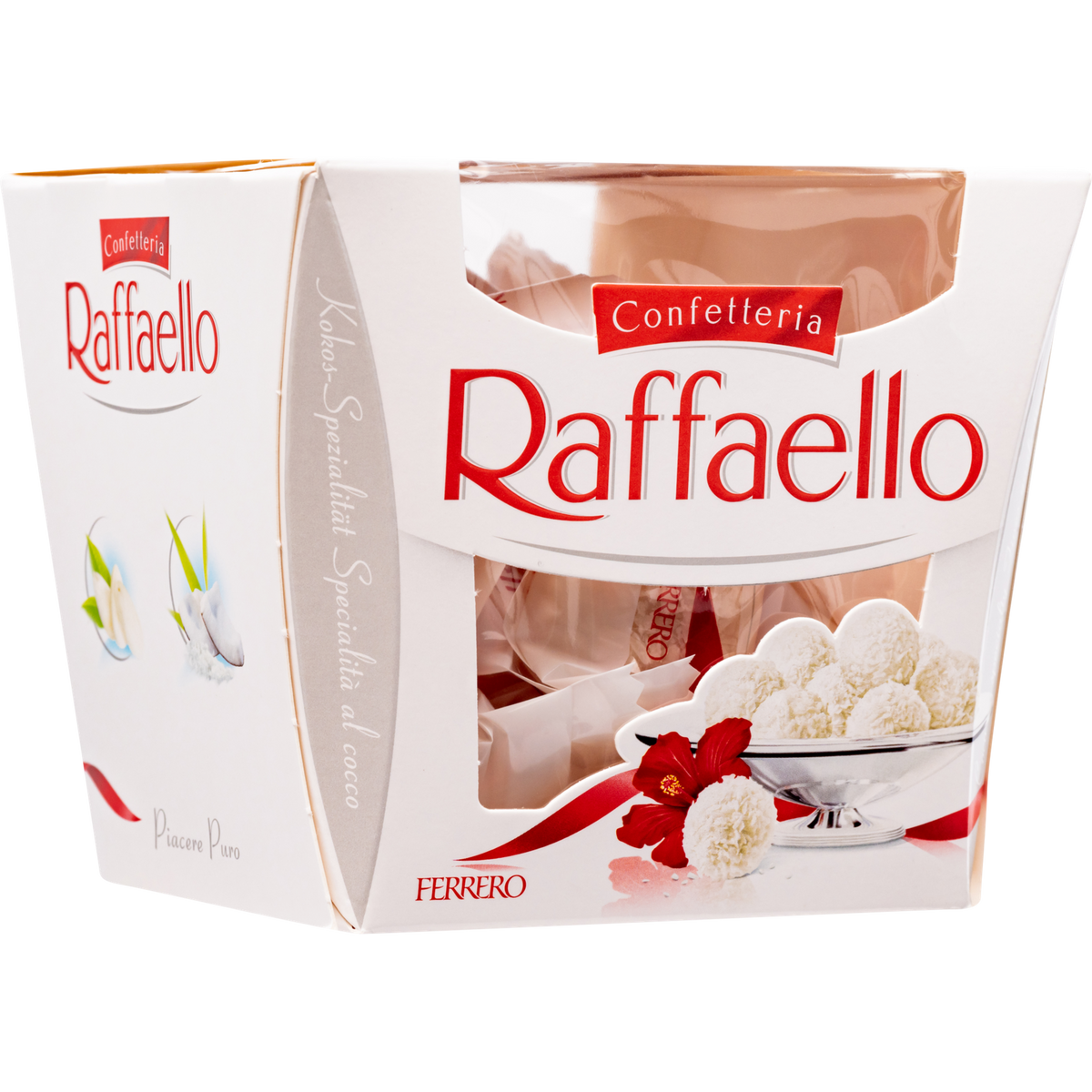 Ferrero Raffaello Coconut Almond Wafer Candy Gift Box, 14 Pieces, 5.29 oz (150 g)