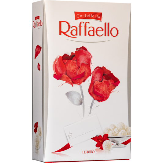 Ferrero Raffaello Coconut Almond Wafer Candy Gift Box, 8 Pieces, 2.82 oz (80 g)