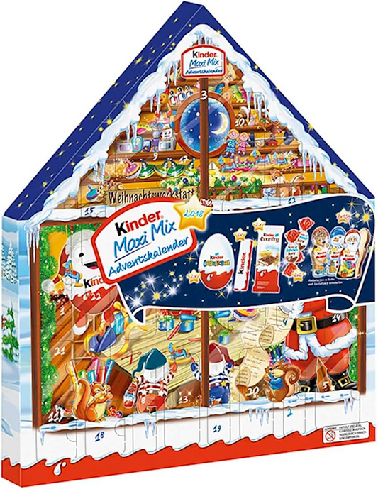 Kinder, Chocolate Maxi Mix Holiday Adventskalender, 351g/12.38oz (Pack of 6)