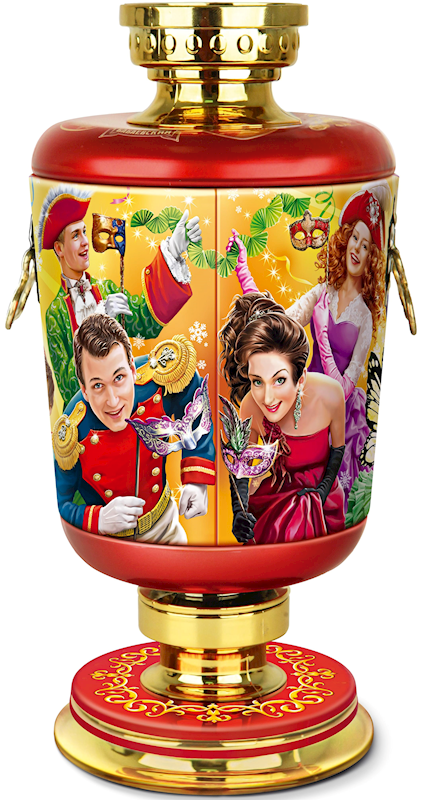 Exclusive Krasnyi Oktyabr, Babaevskiy & RotFront Collection, Beloved from Childhood "Samovar" Metal Holiday Candy Gift Set, 300g/10.58oz (Pack of 9)