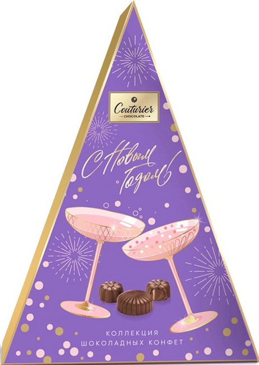 Couturier, Champagne Splashes Holiday Candy Gift Box, 125g/4.41oz (Pack of 14)