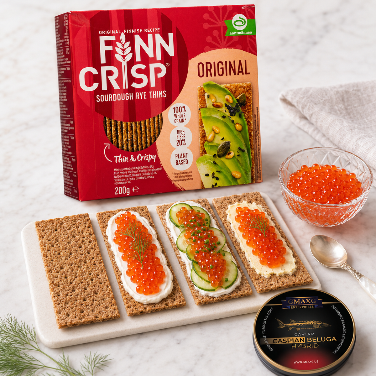 Finn Crisp Original Sourdough Rye Crispbread Thins, 100% Whole Grain, 7.05 oz (200 g)