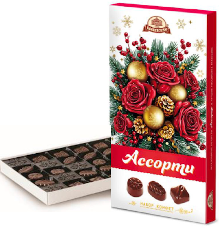 Babaevskiy, Winter Bouquet Collection Chocolate Candy Assortment, 300g/10.58oz (Pack of 8)