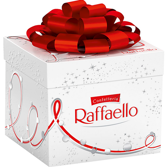 Ferrero, Raffaello Confetteria Holiday Candy Gift Box, 300g/10.58oz (Pack of 6)