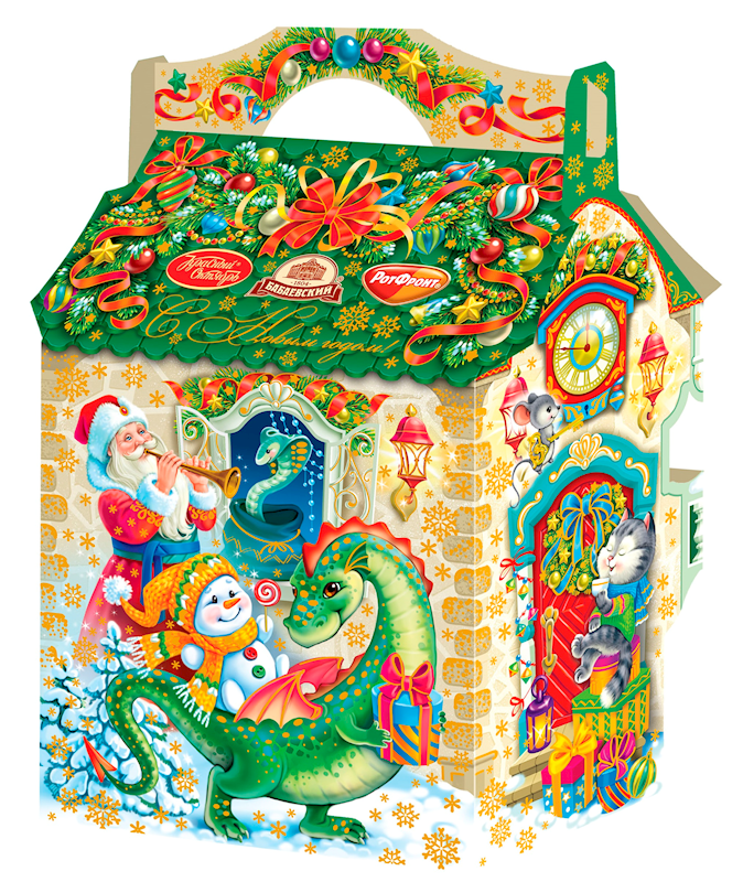 Exclusive Krasnyi Oktyabr, Babaevskiy & RotFront Collection, "New Year's Dream" Holiday Candy Gift Set, 1kg/2.2lb (Pack of 3)