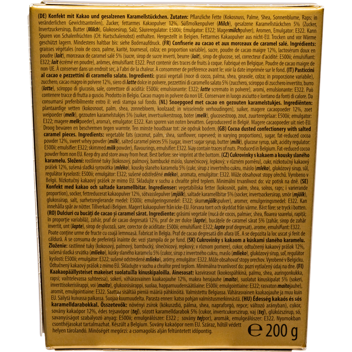 Maitre Truffout Salted Caramel Belgian Cocoa-Dusted Truffles, 200g