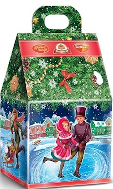 Exclusive Krasnyi Oktyabr, Babaevskiy & RotFront Collection, "Winter" Holiday Candy Gift Set, 150g/5.29oz (Pack of 16)