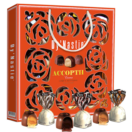 Dy'Nastie, Crema Holiday Collection Chocolate Candy Assortment, 210g/7.41oz (Pack of 5)