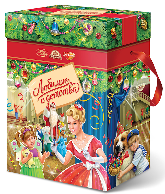 Exclusive Krasnyi Oktyabr, Babaevskiy & RotFront Collection, Beloved from Childhood "Carnival" Holiday Candy Gift Set, 550g/19.4oz (Pack of 6)