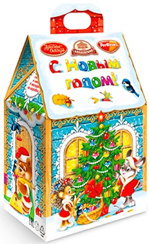 Exclusive Krasnyi Oktyabr, Babaevskiy & RotFront Collection, "Winter" Holiday Candy Gift Set, 150g/5.29oz (Pack of 16)