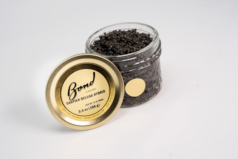 Beluga Caspian Hybrid Black Caviar (Metal Tin/Glass Jar)