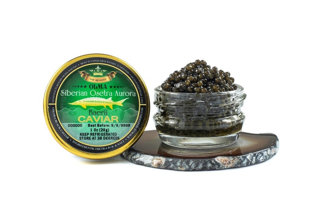Siberian Osetra Aurora Black Caviar (Metal Tin/Glass Jar)