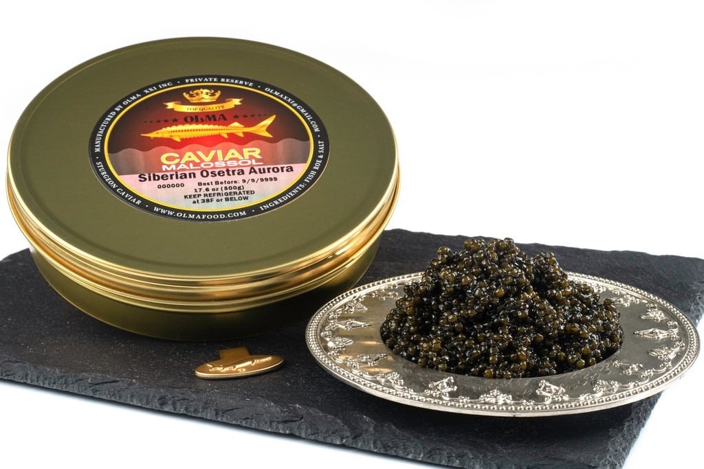 Siberian Osetra Aurora Black Caviar (Metal Tin/Glass Jar)