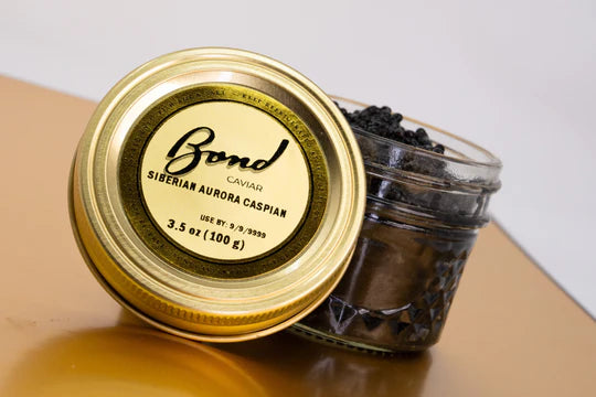Siberian Osetra Aurora Caspian Black Caviar (Metal Tin/Glass Jar)