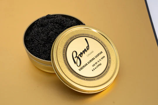 Siberian Osetra Aurora Caspian Black Caviar (Metal Tin/Glass Jar)