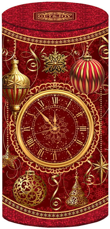 Get & Joy, "Holiday Time" Red Metal Holiday Tea Gift Set, 50g/1.76oz (Pack of 32)