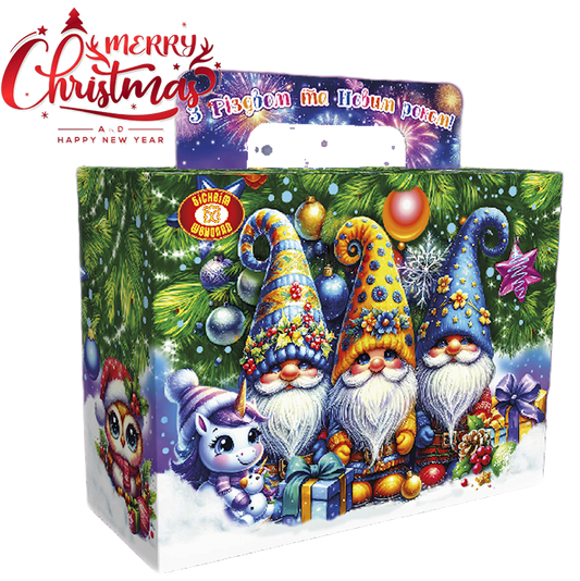Biscuit Chocolate, "Cheerful Gnomes" Holiday Candy Assortment Gift Set, 800g/28.22oz (Pack of 7)