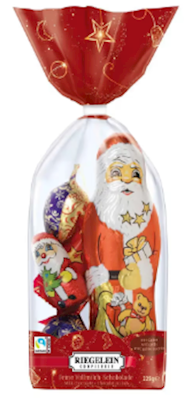 Riegelein, Santa Claus Holiday Ornament Gift Set, 100g/3.53oz (Pack of 20)